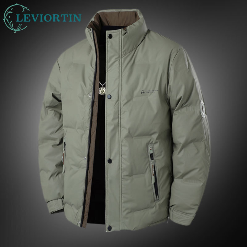 Outdoor Sport Winter Jacket - Fall Winter Men's White Duck Down