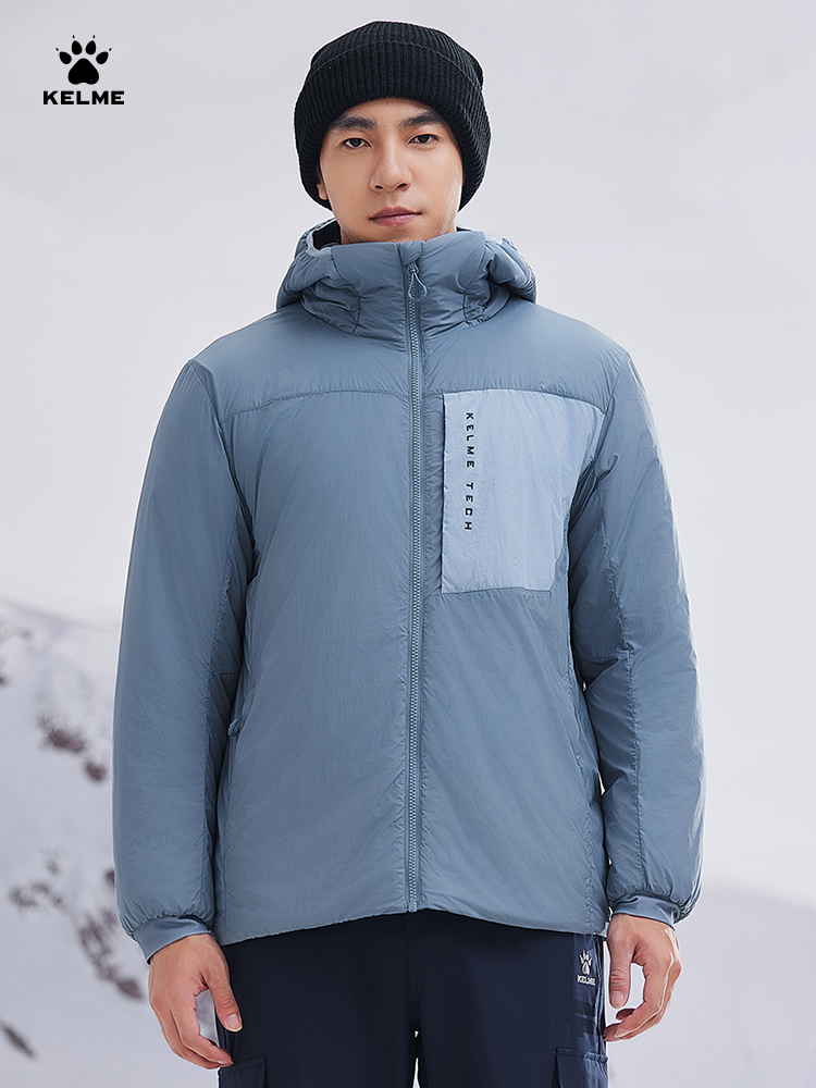 Outdoor Sport Winter Jacket - Kelme Lightweight Hooded Outdoor Cotton Jacket