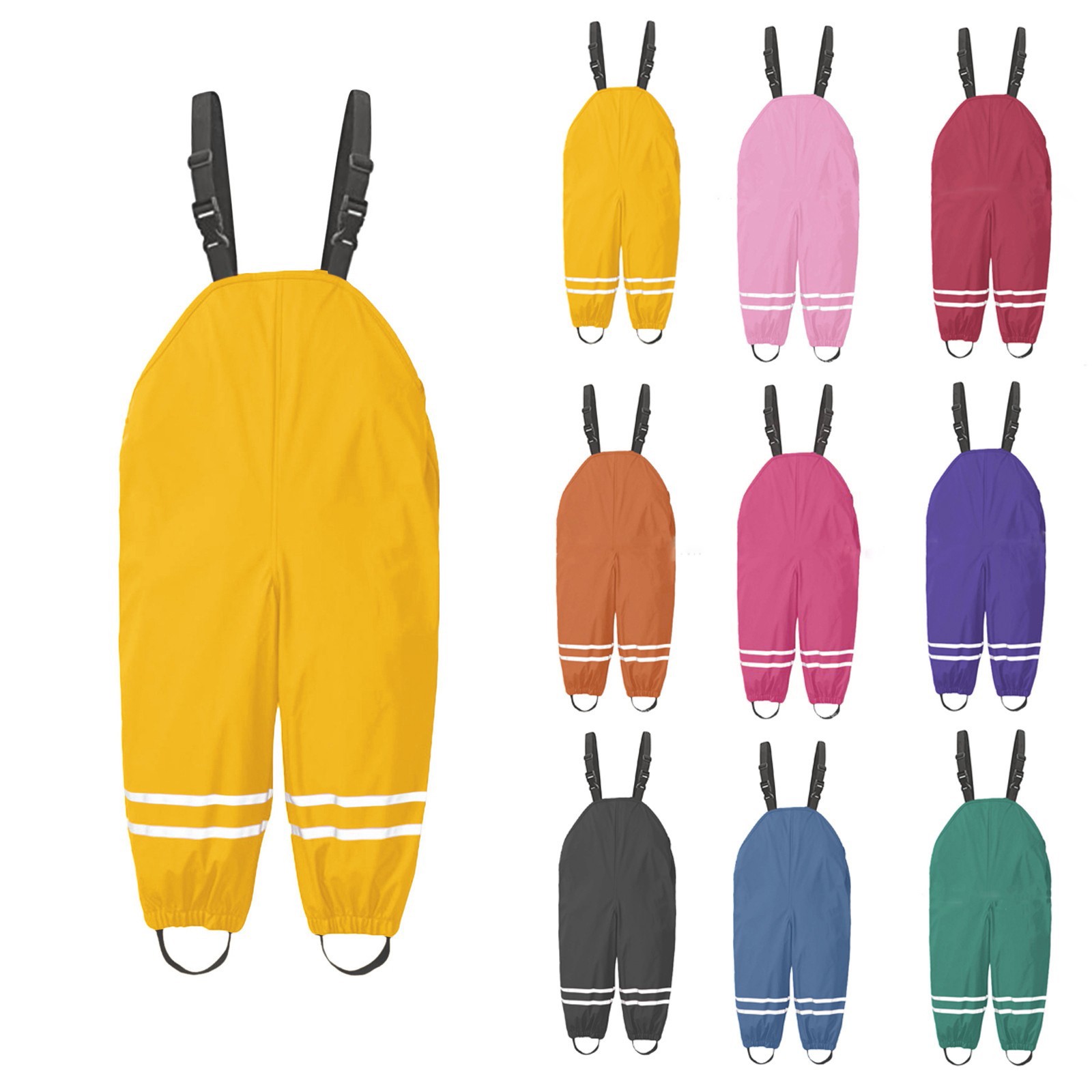 Outdoor Sport Waterproof Pants - 1-8Y Rain Pants Toddler Kids Rain