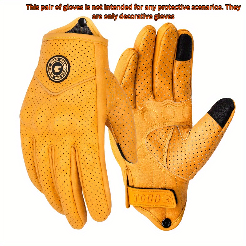 Horse Riding Glove - Motorcycle Gloves Windproof and Waterproof Leather