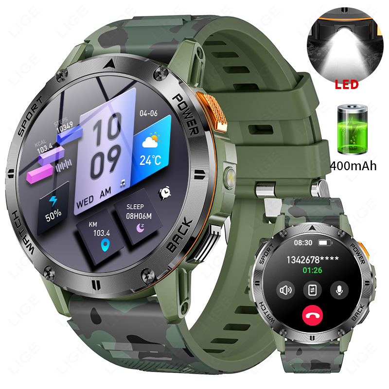 LIGE 400mAh Military Grade Men - Outdoor Sport Day 评论和价格