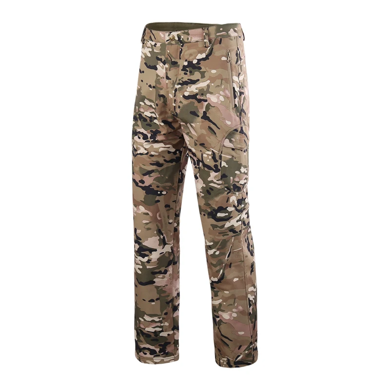 Camo Hunting Shark Skin Softsh - Outdoor Sport Waterproof Pants 评论和价格