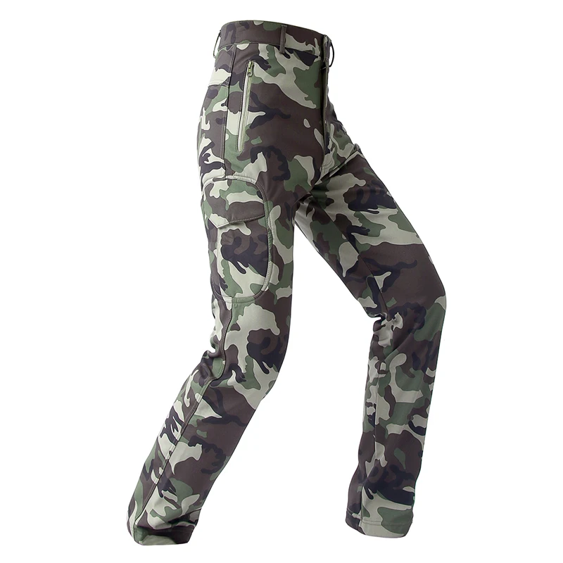 Camo Hunting Shark Skin Softsh - Outdoor Sport Waterproof Pants 评论和价格