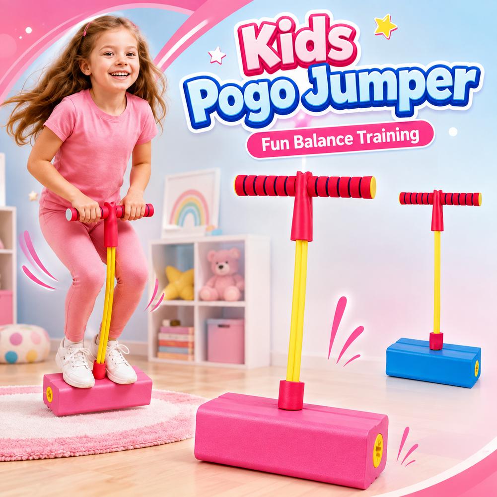 Frog Jump Foam Pogo Stick Kids - Outdoor Sport With Sticks 评论和价格