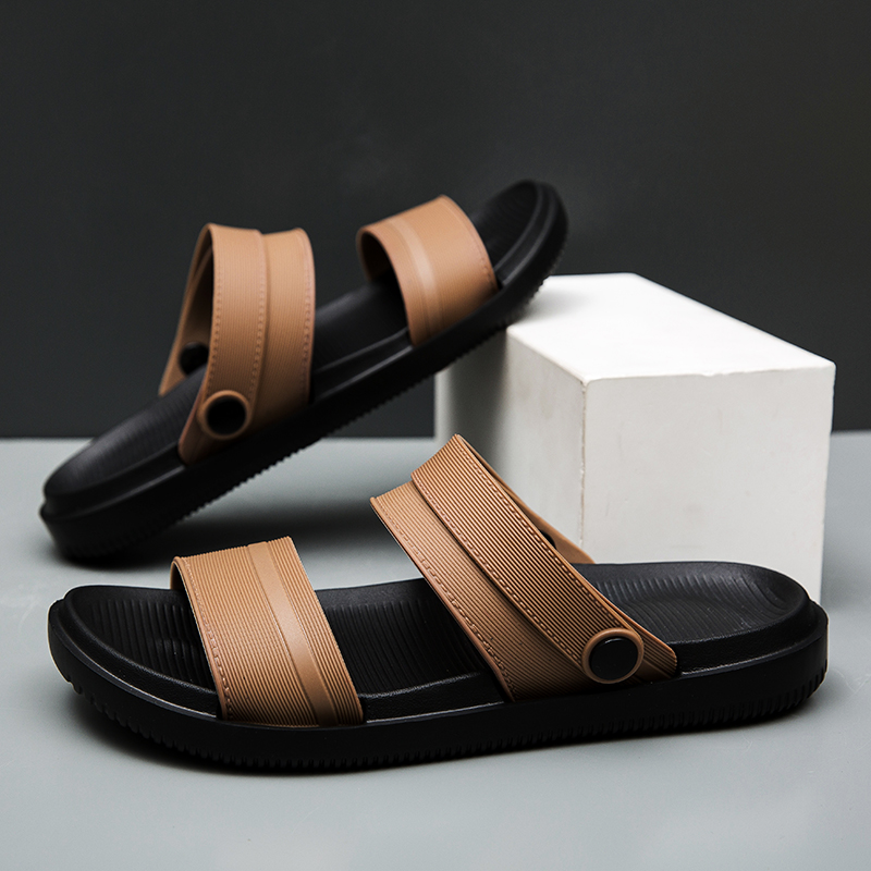 Summer Men's Slippers Flat Bot - Outdoor Sport With Sticks 评论和价格