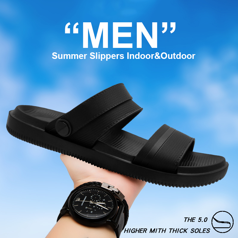 Summer Men's Slippers Flat Bot - Outdoor Sport With Sticks 评论和价格