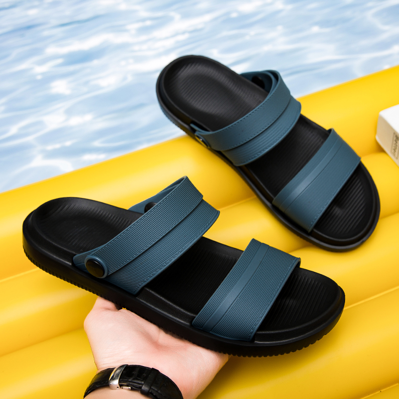 Summer Men's Slippers Flat Bot - Outdoor Sport With Sticks 评论和价格