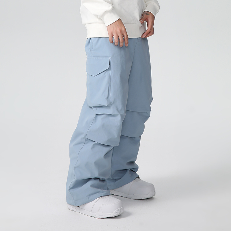 New Men Skiing Pants Solid Spo - Outdoor Sport Waterproof Pants 评论和价格