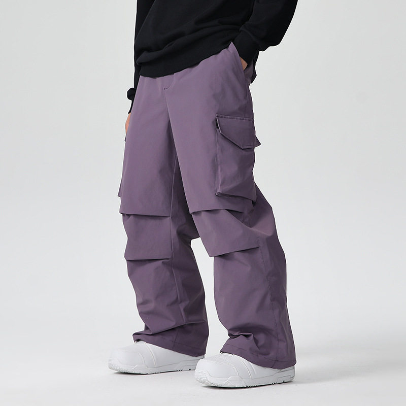New Men Skiing Pants Solid Spo - Outdoor Sport Waterproof Pants 评论和价格