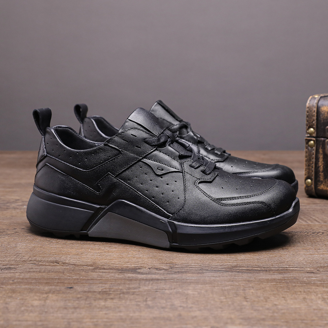 Genuine Leather Shoes Men Tren - Outdoor Sport With Sticks 评论和价格
