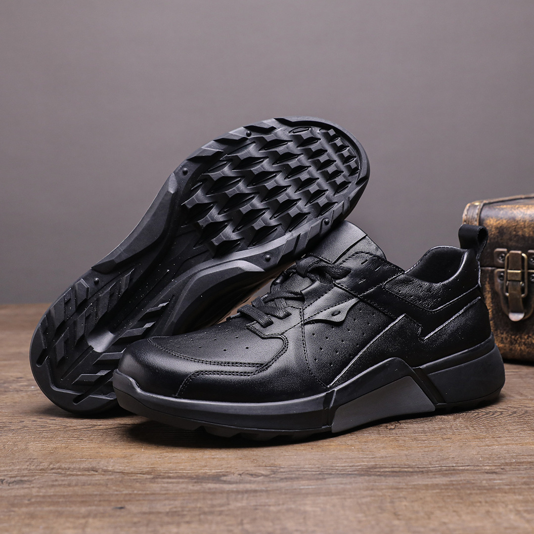 Genuine Leather Shoes Men Tren - Outdoor Sport With Sticks 评论和价格