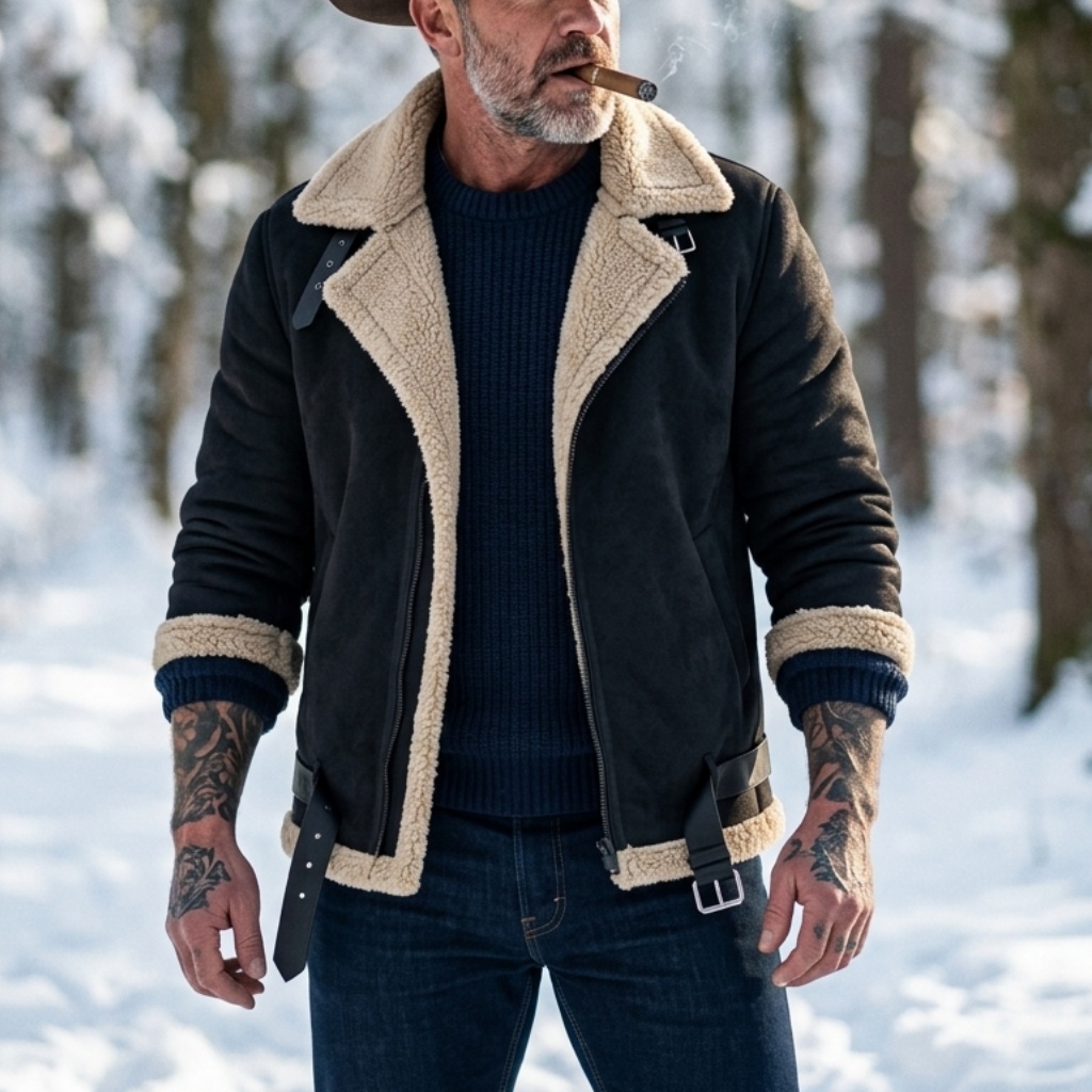 Men Winter Faux Suede Jacket F - Outdoor Sport Winter Jacket 评论和价格