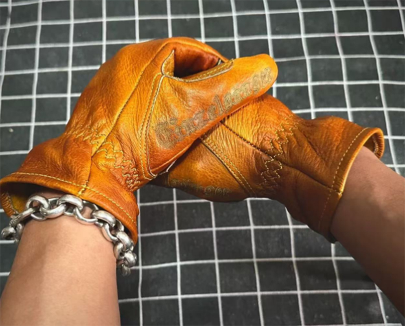 Handmade Genuine Leather Retro - Horse Riding Glove 评论和价格