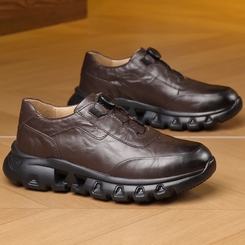 Trendy Cow Leather Shoes Men A - Outdoor Sport With Sticks 评论和价格
