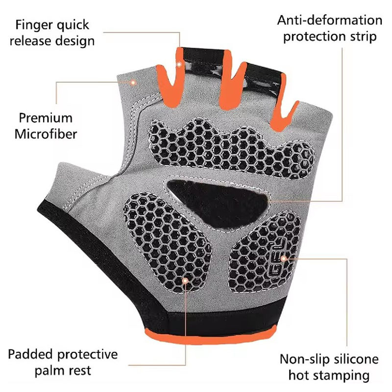 Breathable Anti-Slip Half Fing - Horse Riding Glove 评论和价格