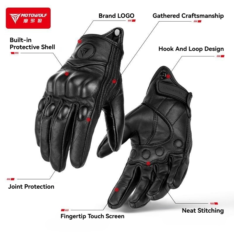 MOTOWOLF Motorcycle Gloves Men - Horse Riding Glove 评论和价格